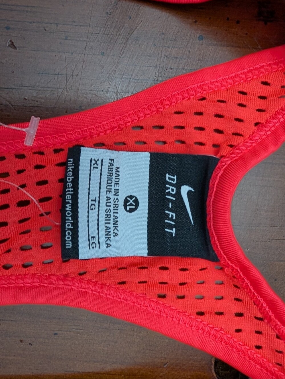 Nike Dri-FIT Women's Racerback Workout Tank Top XL Bright Coral
